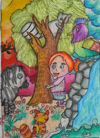 painting by K. L. Anika (9 years)