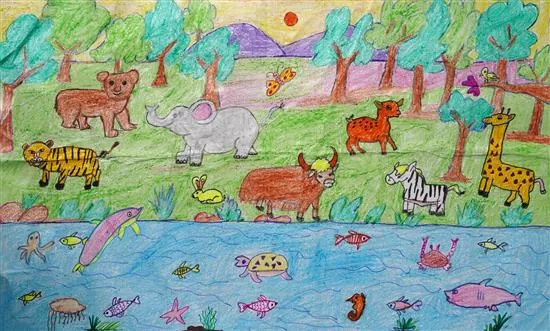 painting by R. Veekshith (6 years)