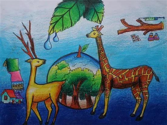 painting by Purabi Baral (12 years)