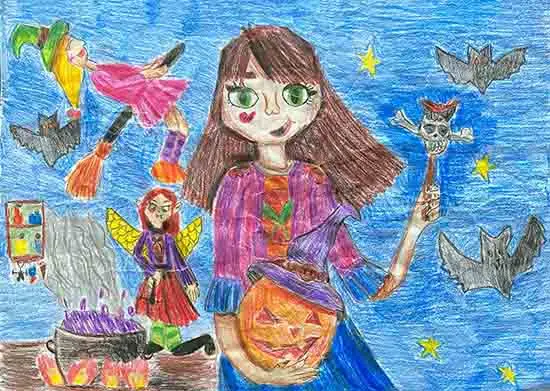 painting by Eylül Çelikkiran (11 years)