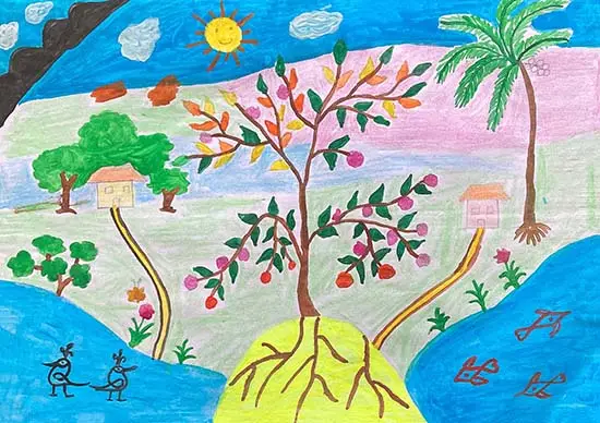 painting by Kushank M (class 1)