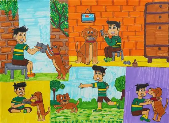 painting by Shaurya Makwana (9 years)