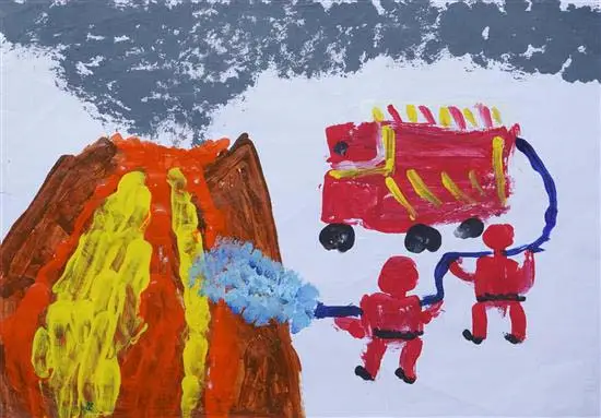 painting by Mohammed Fazil Uddin (5 years)