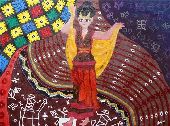 painting by Nada Nufasha Arriza Damanik (12 years)